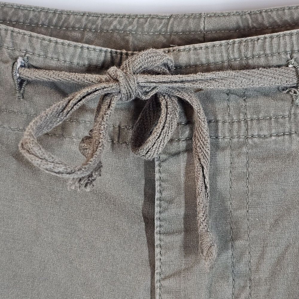 RALPH Ralph Lauren Vintage Capri Pants Pockets Logo Drawstring Green Cotton‎ 12 - Picture 6 of 16